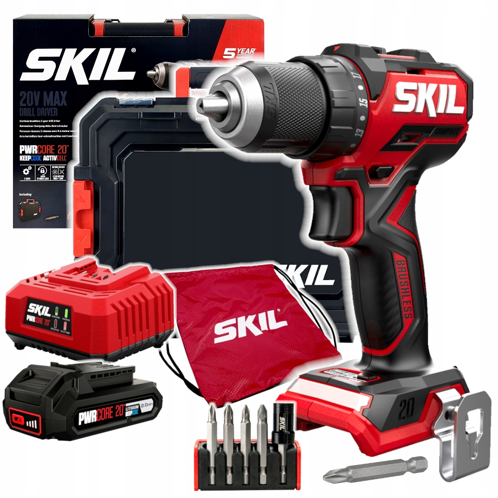 Wkrętarka Skil 20V 3065 60Nm 1x2.0Ah Bity Walizka