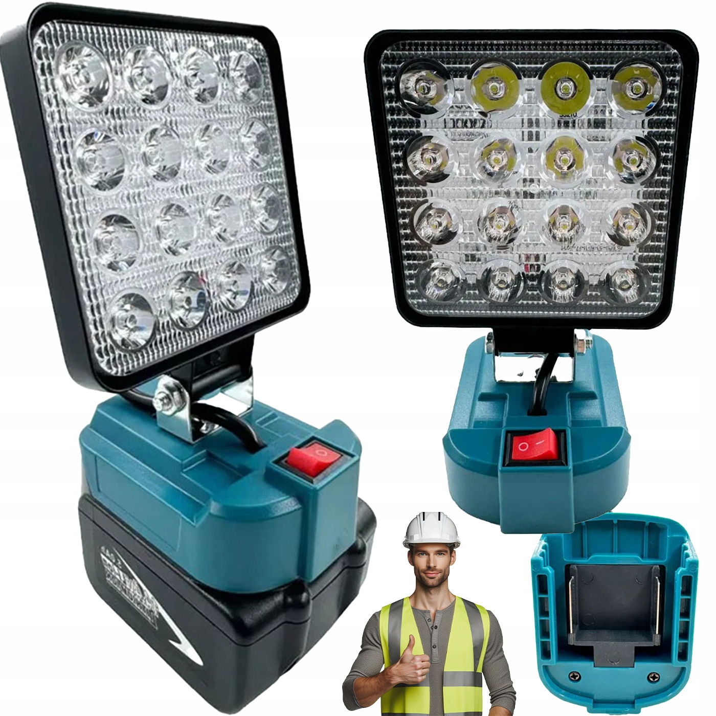 Bezdrátová Led lampa 4" – pracovní osvětlení garáže