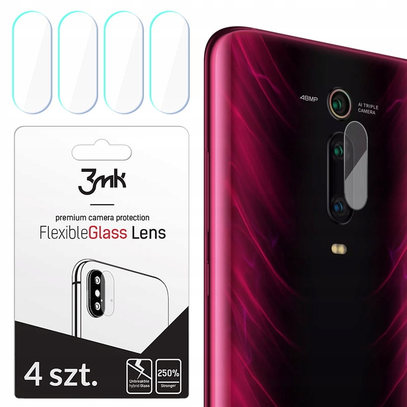 

Xiaomi Mi 9T 4x szkło na aparat kamerę 3mk Fg Lens