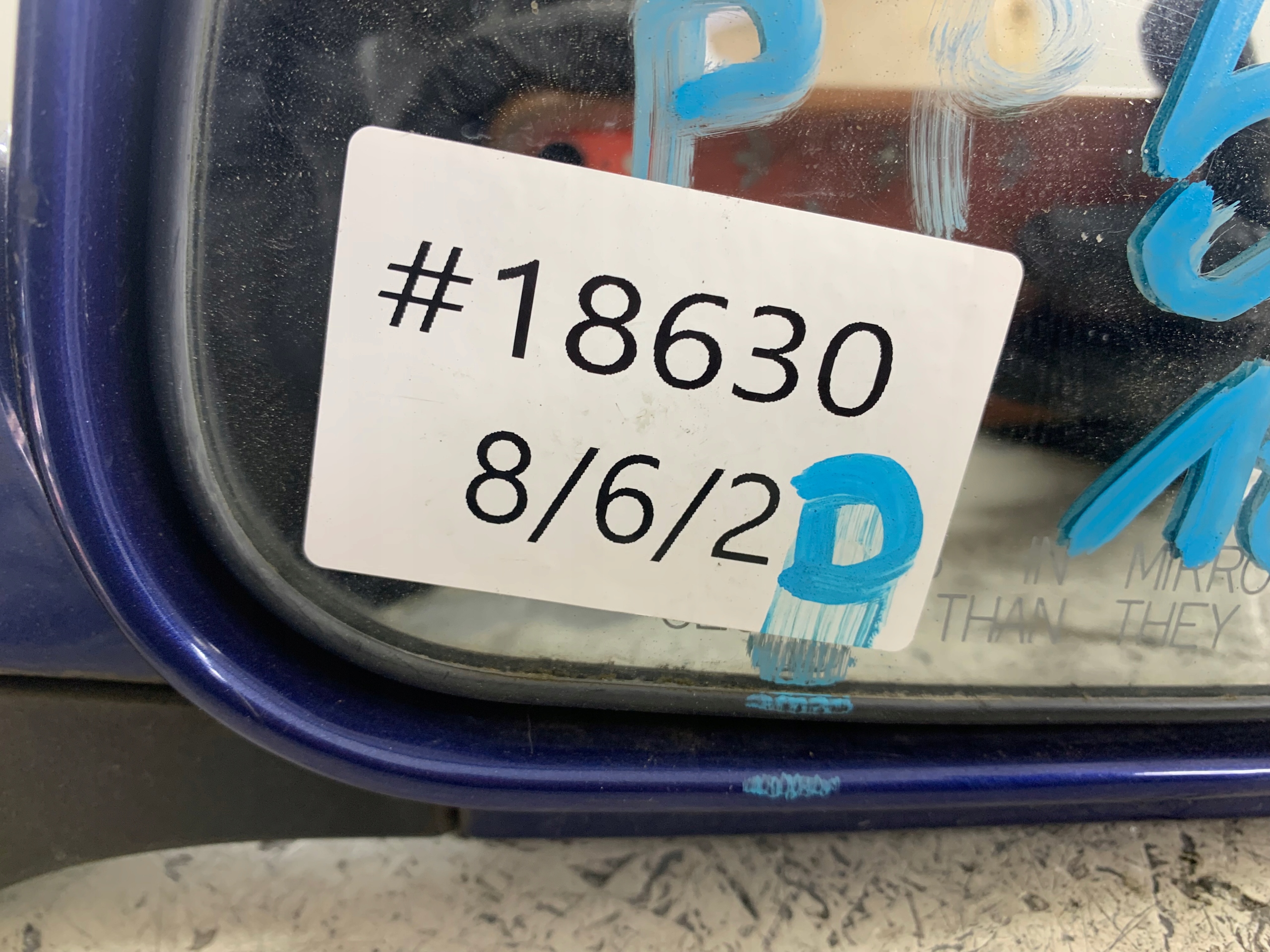 CHEVROLET NUBIRA mirror right 5 PIN blue