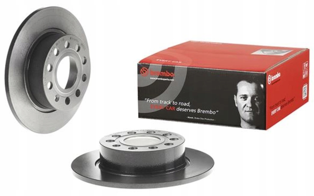 08.9502.11 - BREMBO комплект задних дисков AUDI A3 VW GOLF 6 SEAT LEON 2