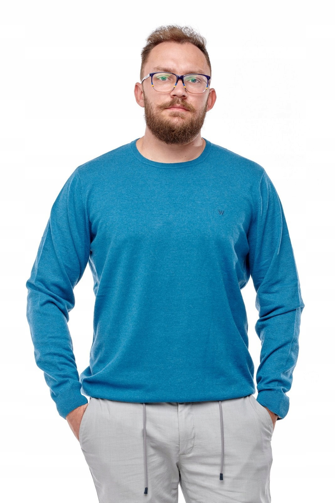 

Wrangler Crewneck Knit Ink Blue W8A02PB05 XXL