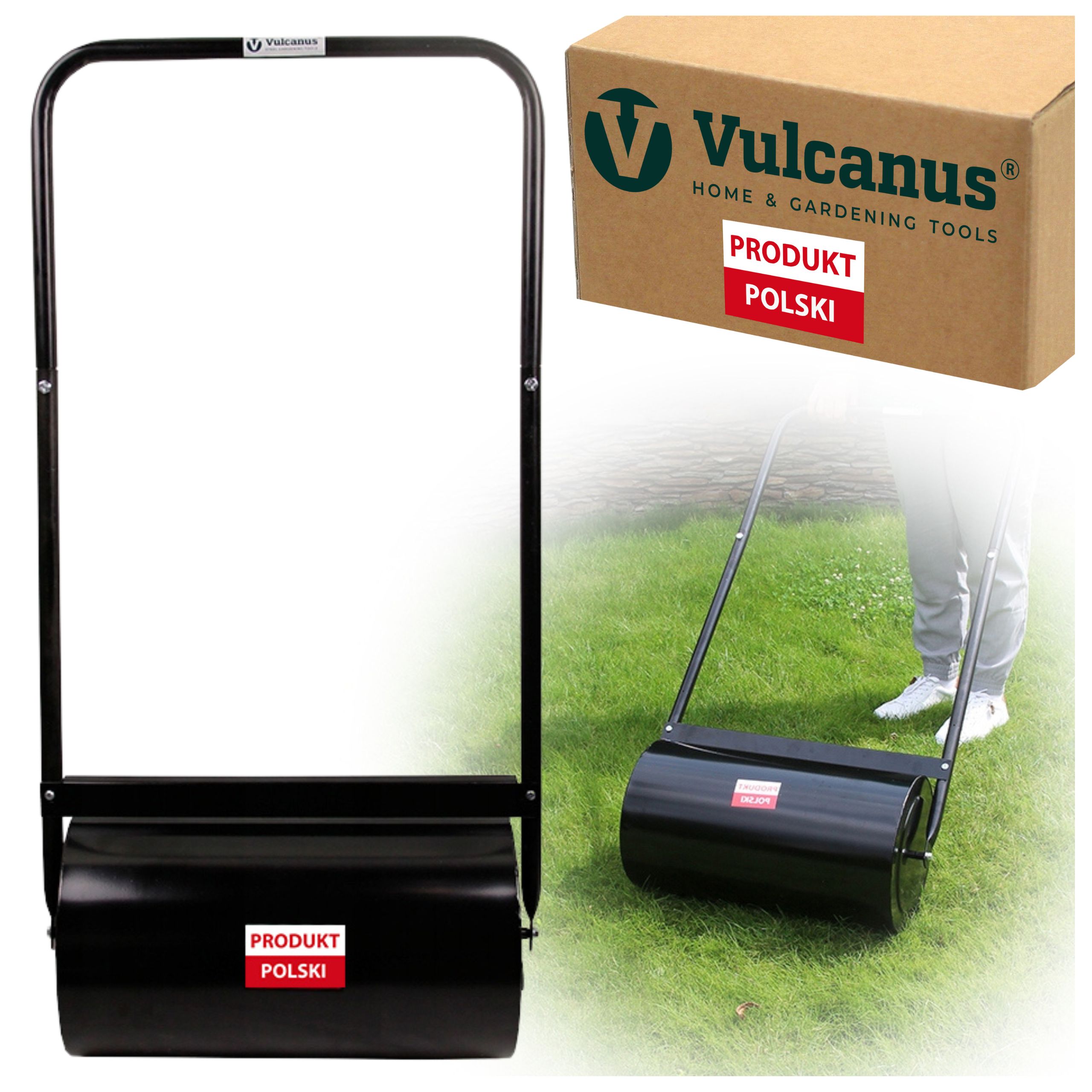 WALEC OGRODOWY DO TRAWY TRAWNIKA MURAWY GLEBY ZIEMI WAŁ STALOWY 50cm