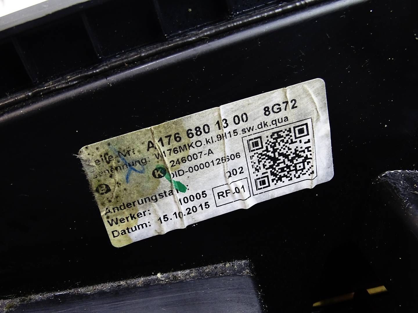 armrest TUNEL central leather MERCEDES A W176 A1766801300