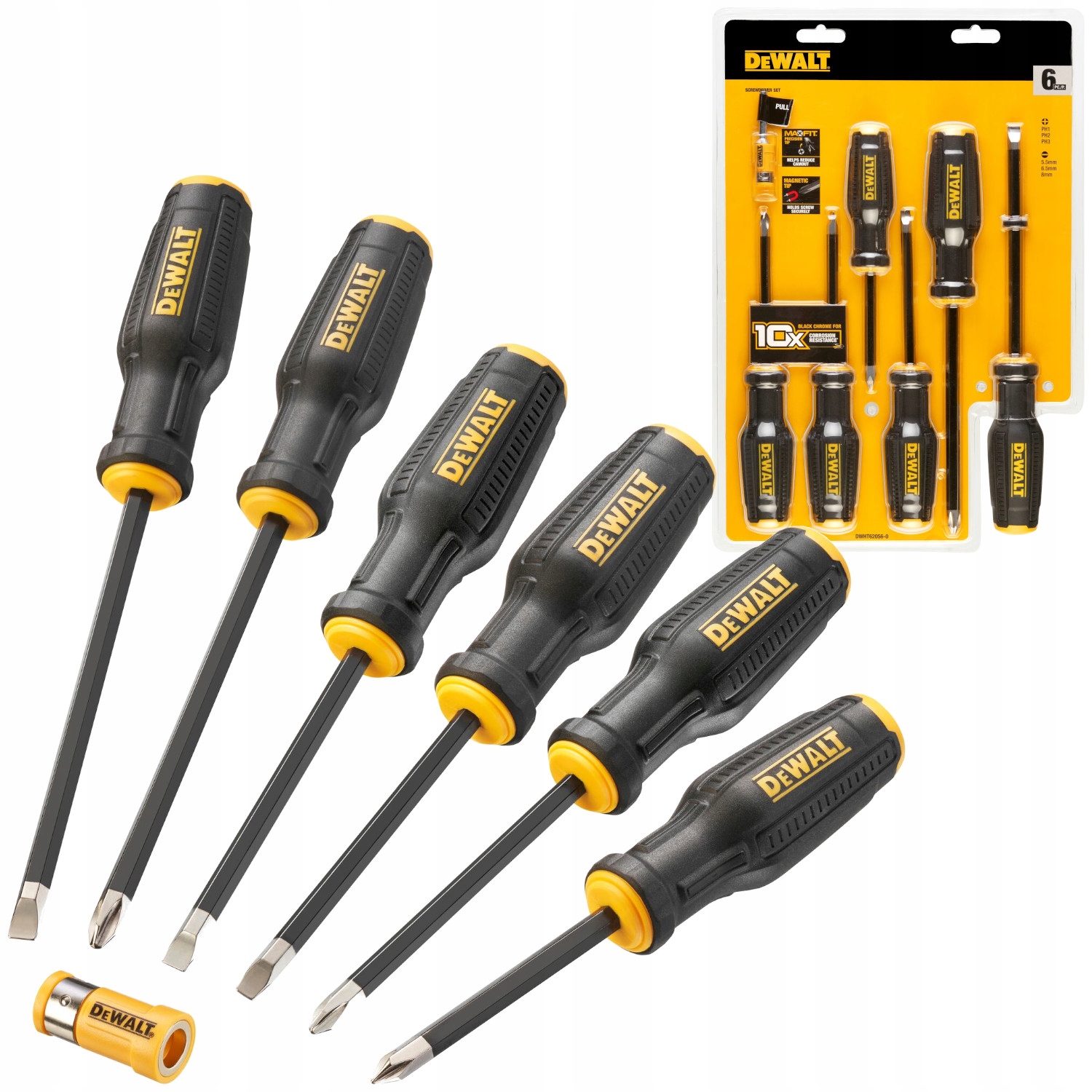 DeWALT Zestaw wkrętaków z magnetyzerem 6szt. DWHT62056-0