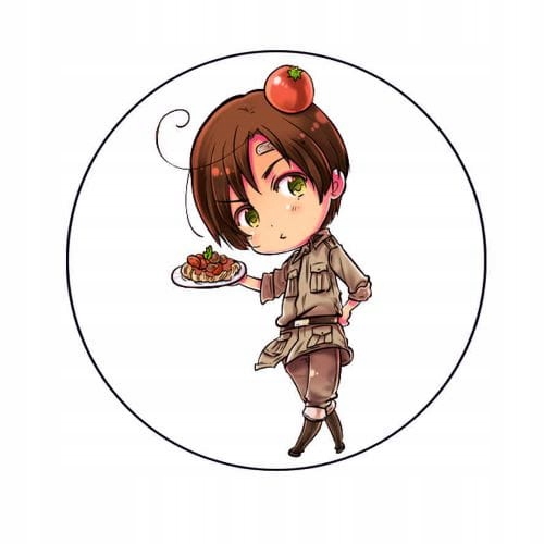 Przypinka Anime Hetalia Włochy Południowe 58 mm