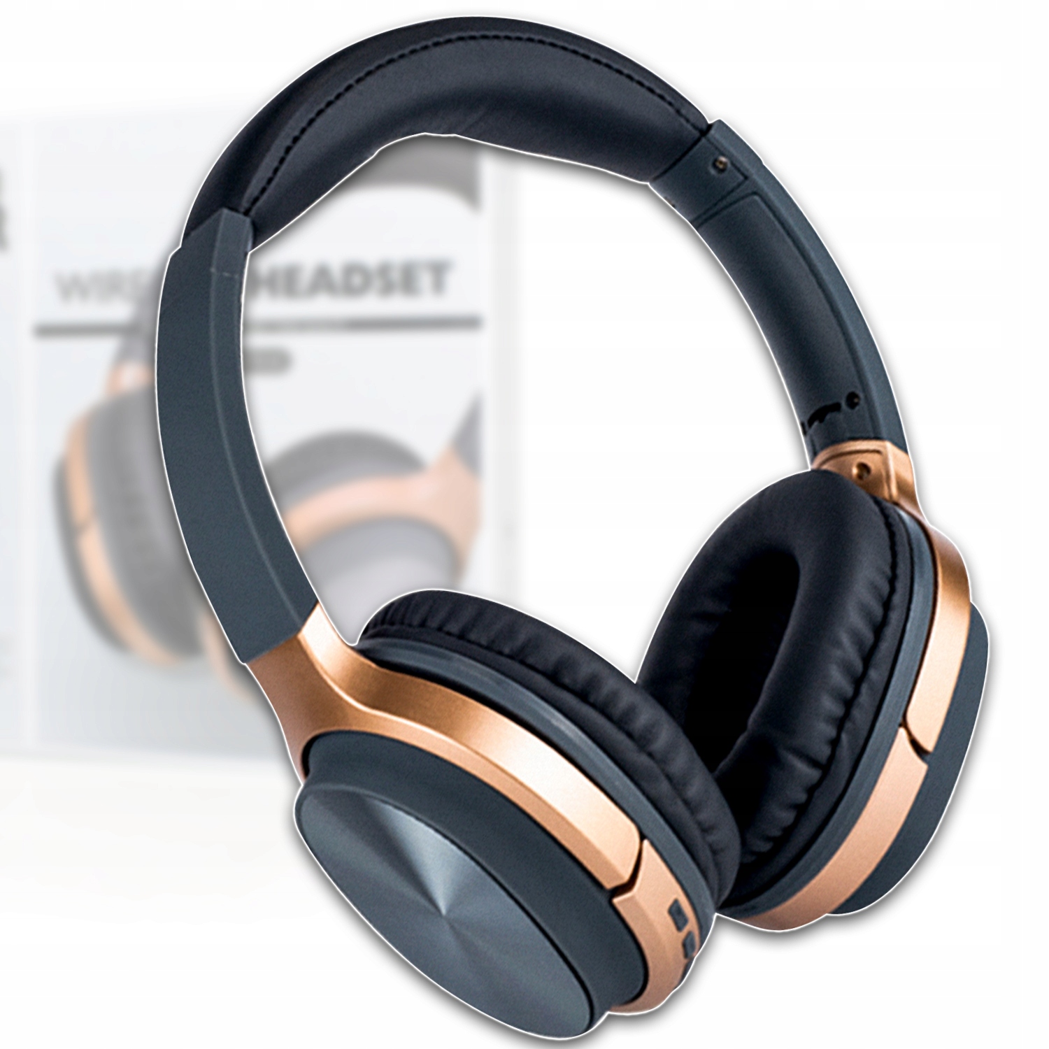 Bluetooth Bezdrátová Sluchátka Do Uší Paměťová Karta MP3 Fm Jack Šedá