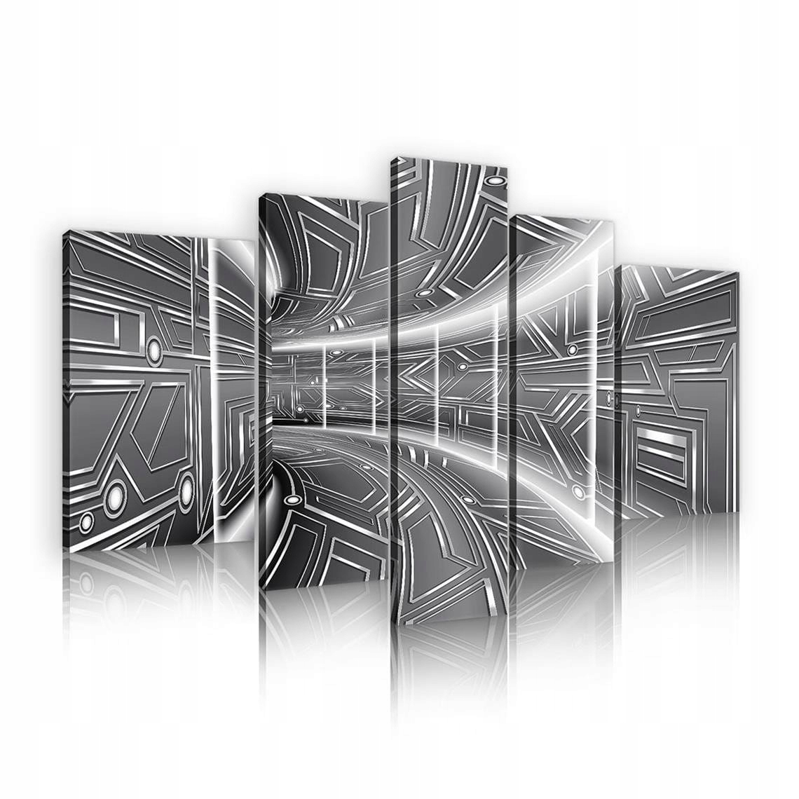 Obraz 170x100 Futuristický tunel abstrakcia geometria ilúzia svetlo