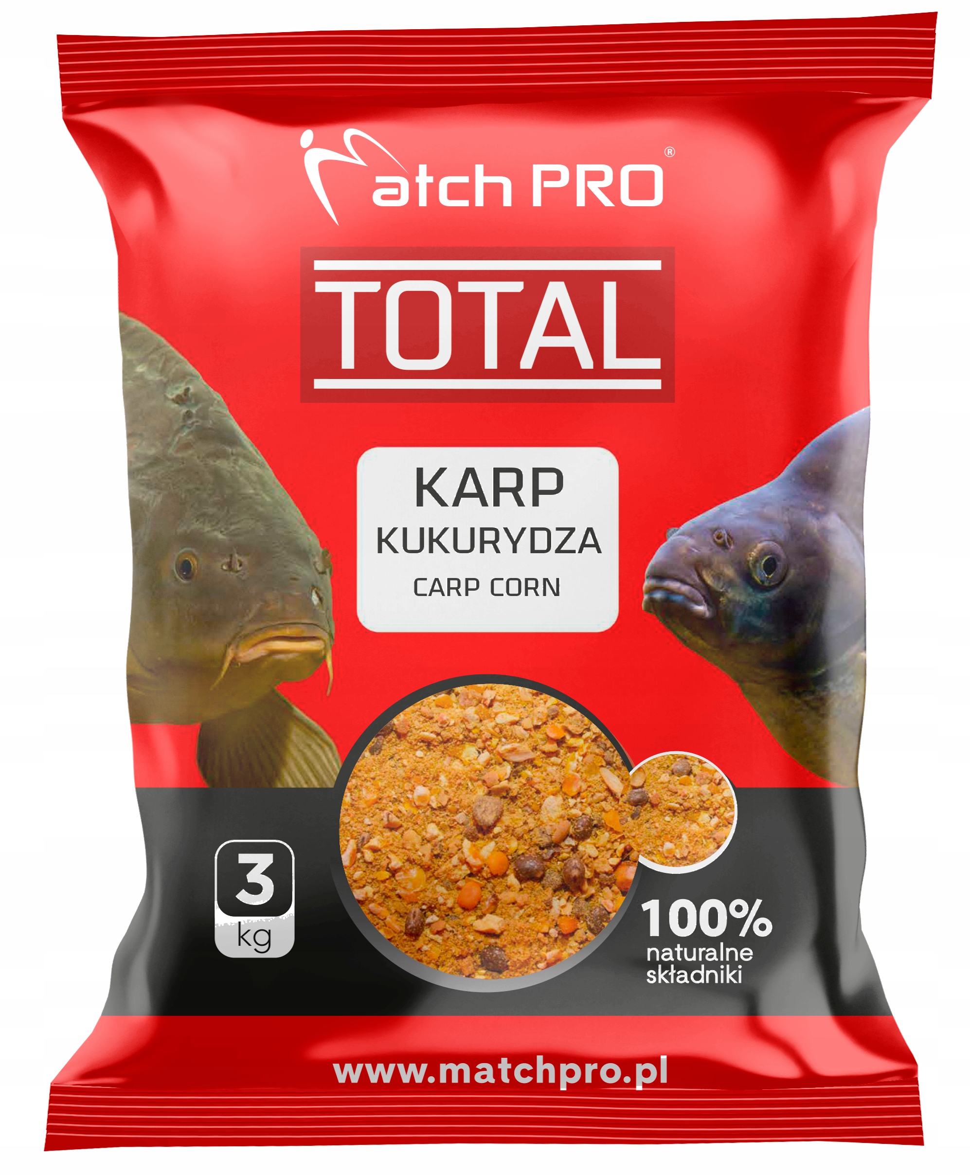 Zanęta Match Pro Total 3kg Karp Kukurydza #517957