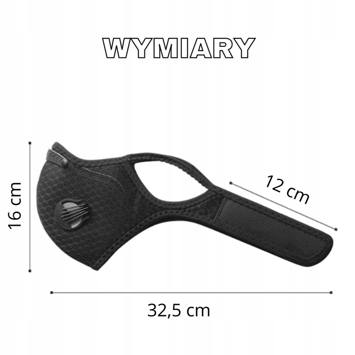 MASKA ANTYSMOGOWA OCHRONNA 4 FILTRÓW CARBON AIR Model Guozhi