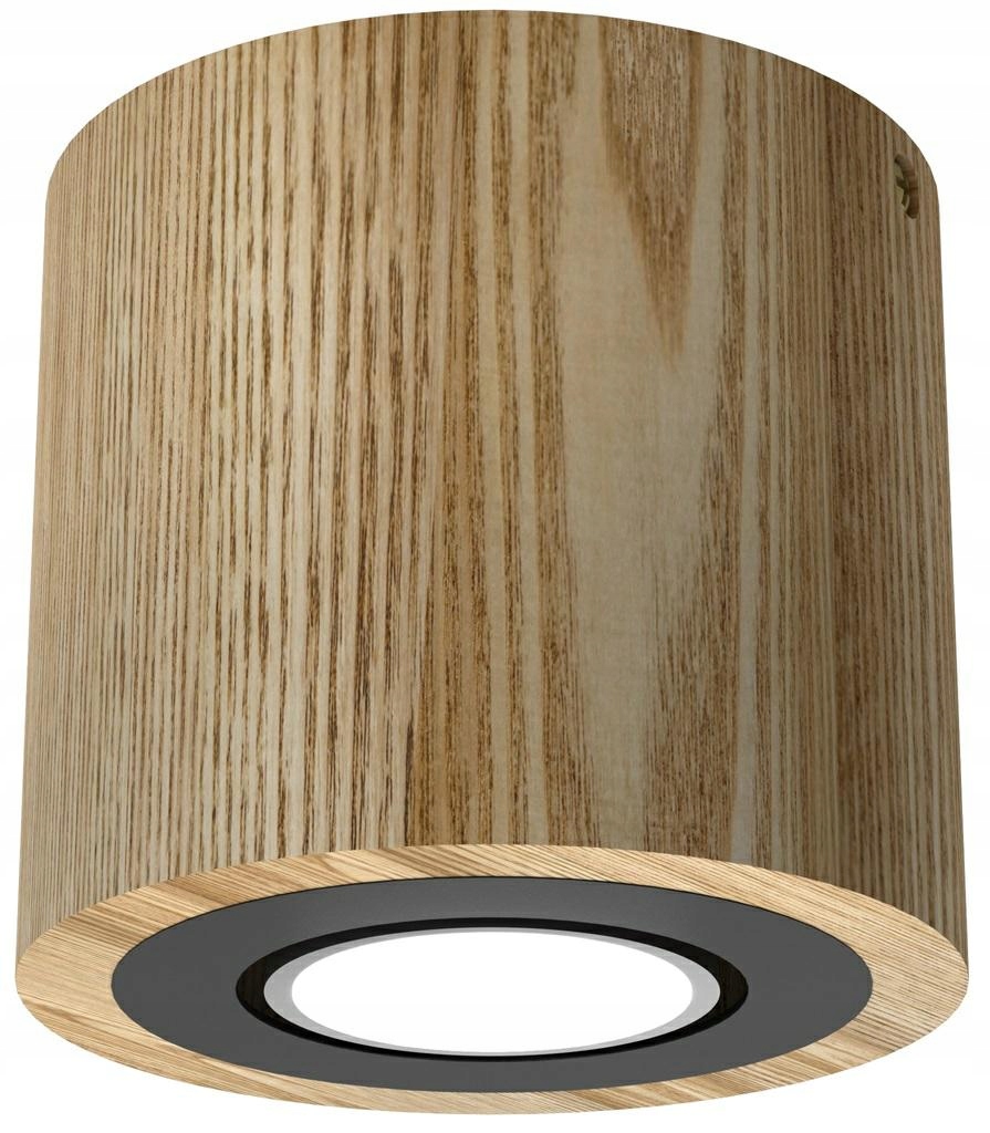 Bodové svítidlo Stropní svítidlo Dřevo Downlight Wood Hnědá Černá 1xGU10