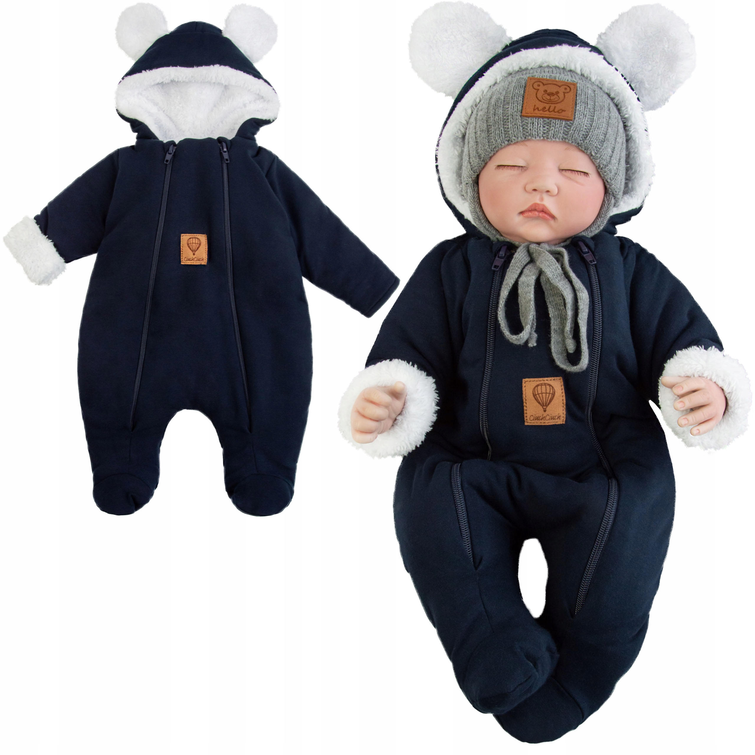 Kombinezon OCIEPLANY FUTERKIEM jesień zima 74