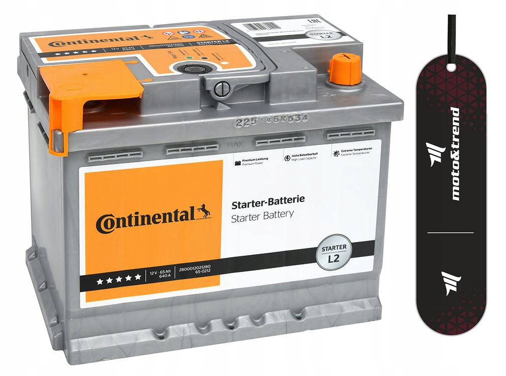 2800012021280 - Аккумулятор 12V 65AH 640A L2 CONTINENTAL
