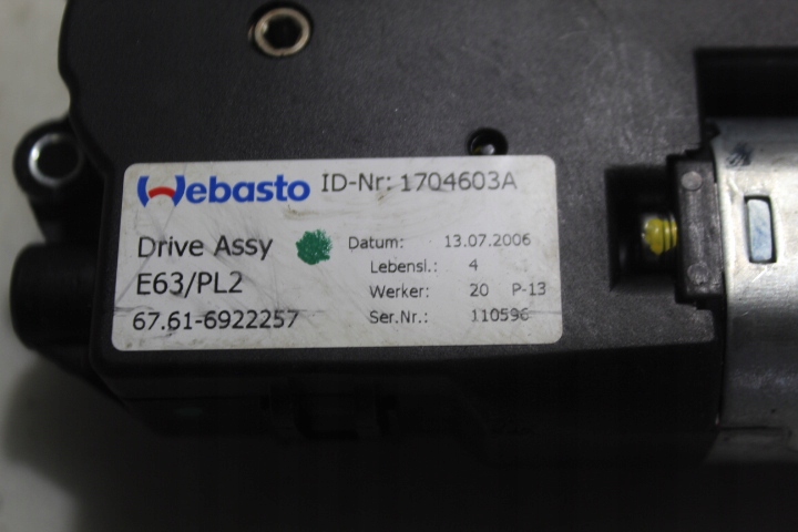 SILNICZEK SZYBERDACHU BMW 3 320I E90 Numer katalogowy oryginału 67.61 6922257