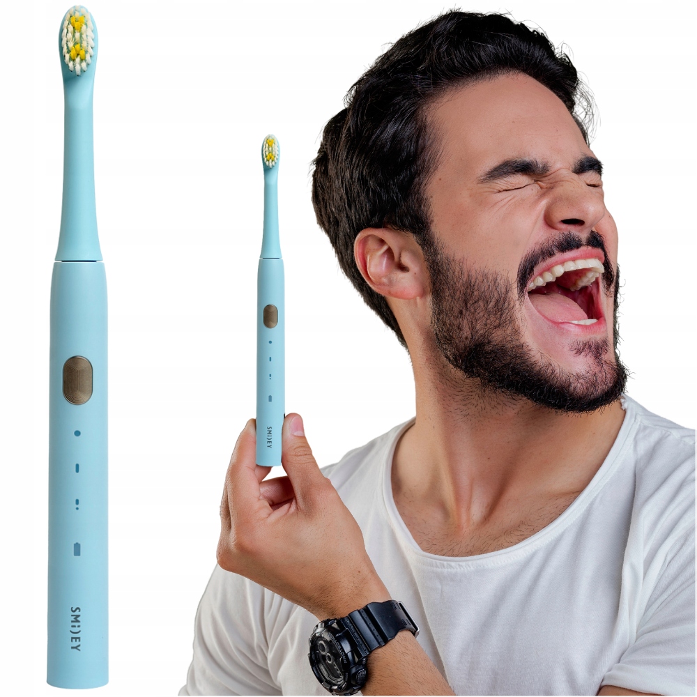 Elektryczna Szczoteczka Soniczna do Zębów Smiley Light Niebieska