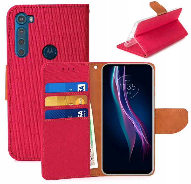 

Etui Portfel Canvas Do Motorola One Fusion+