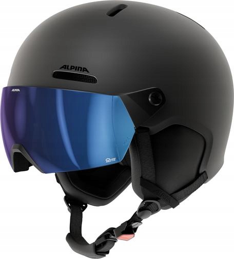Kask Narciarski Alpina Arber 2 Visor Q-Lite Black Matt (55-59 cm)