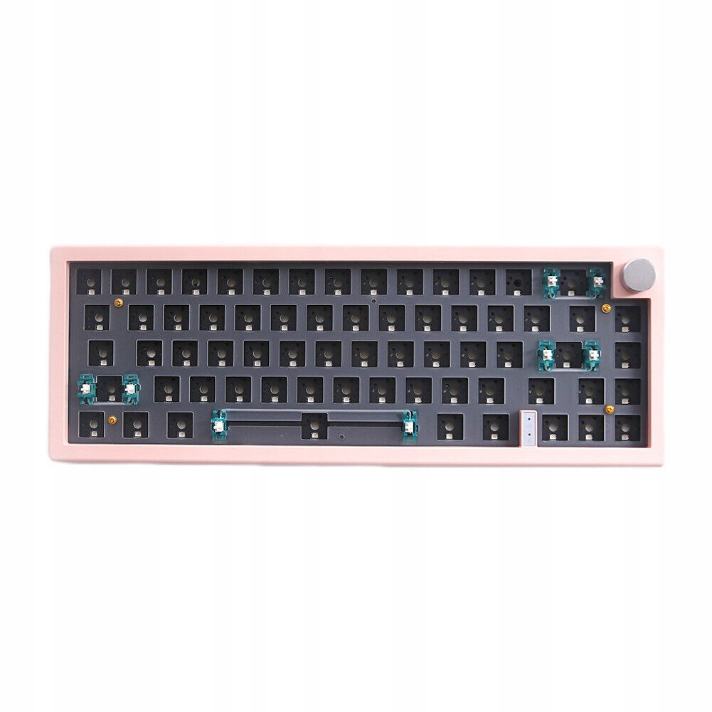 Mechanická klávesnice Pink GMK67 65% Diy Kit Hotswap Rgb Wireless 2.4 GHz