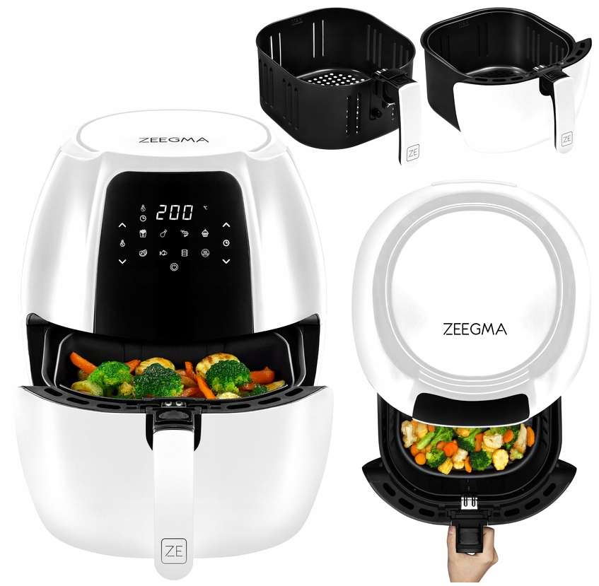Výkonná Velká Beztuková Fritéza Air Fryer 7,7 L 1800 W 9 Programů