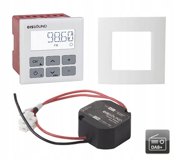 Kbsound In Wall Radio podtynkowe cyfrowe dab+ Zasilanie sieciowe