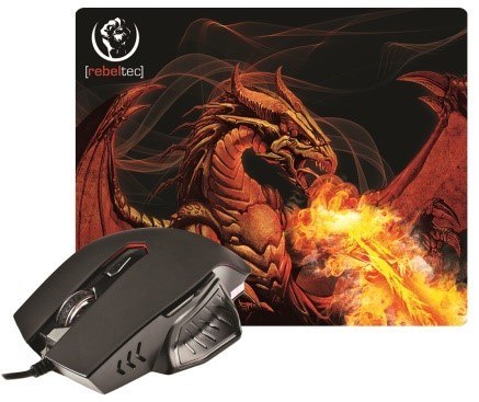 Rebeltec Red Dragon zestaw gamingowy mysz podkła
