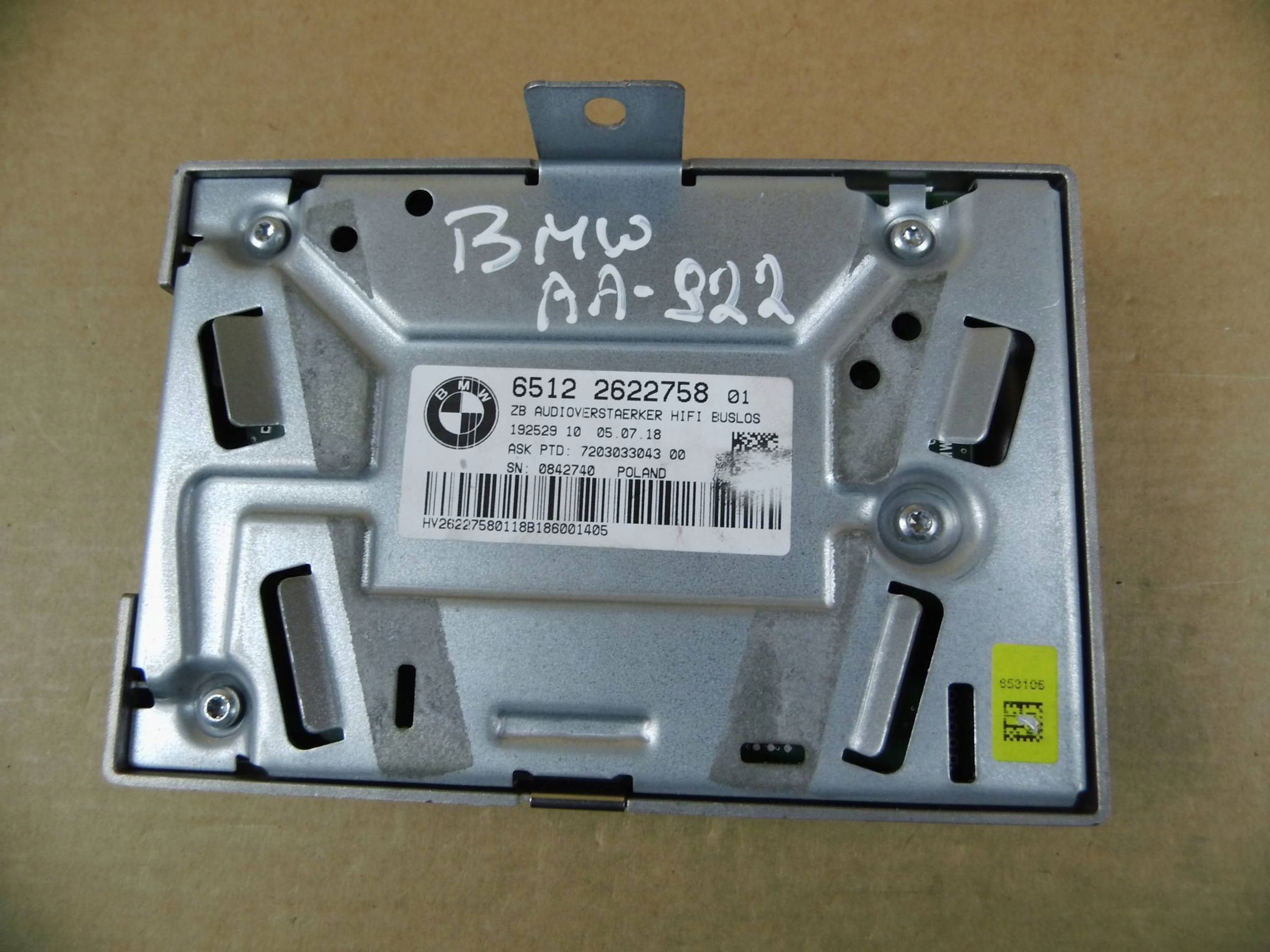 BMW X2 F39 module control unit 65122622758
