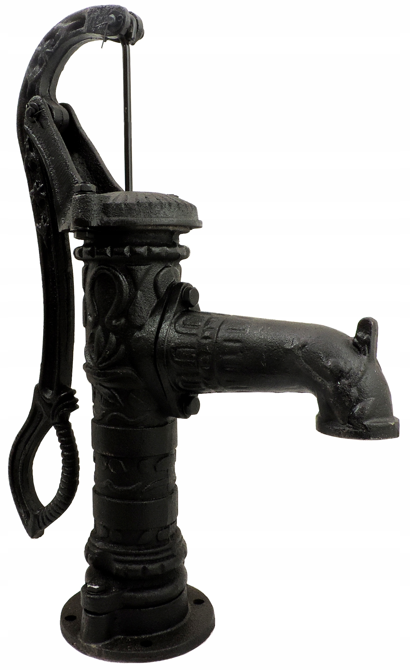 Abisynka Ozdobna Pompa Żeliwna Ręczna Czarna Ogrodowa Delux -wysoka Jakość!