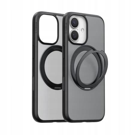 Torras Ostand Spin mocne stylowe etui iPhone 17 MagSafe podstawka 360°