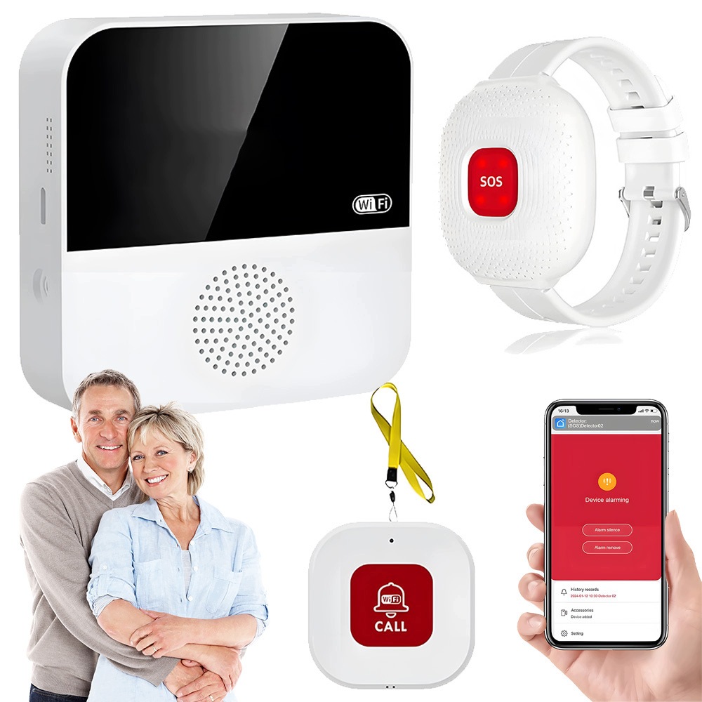 Alarm Pro Seniory Starší Nemocné, Zvonek A Tlačítko Pro Připojení Domu 70 M