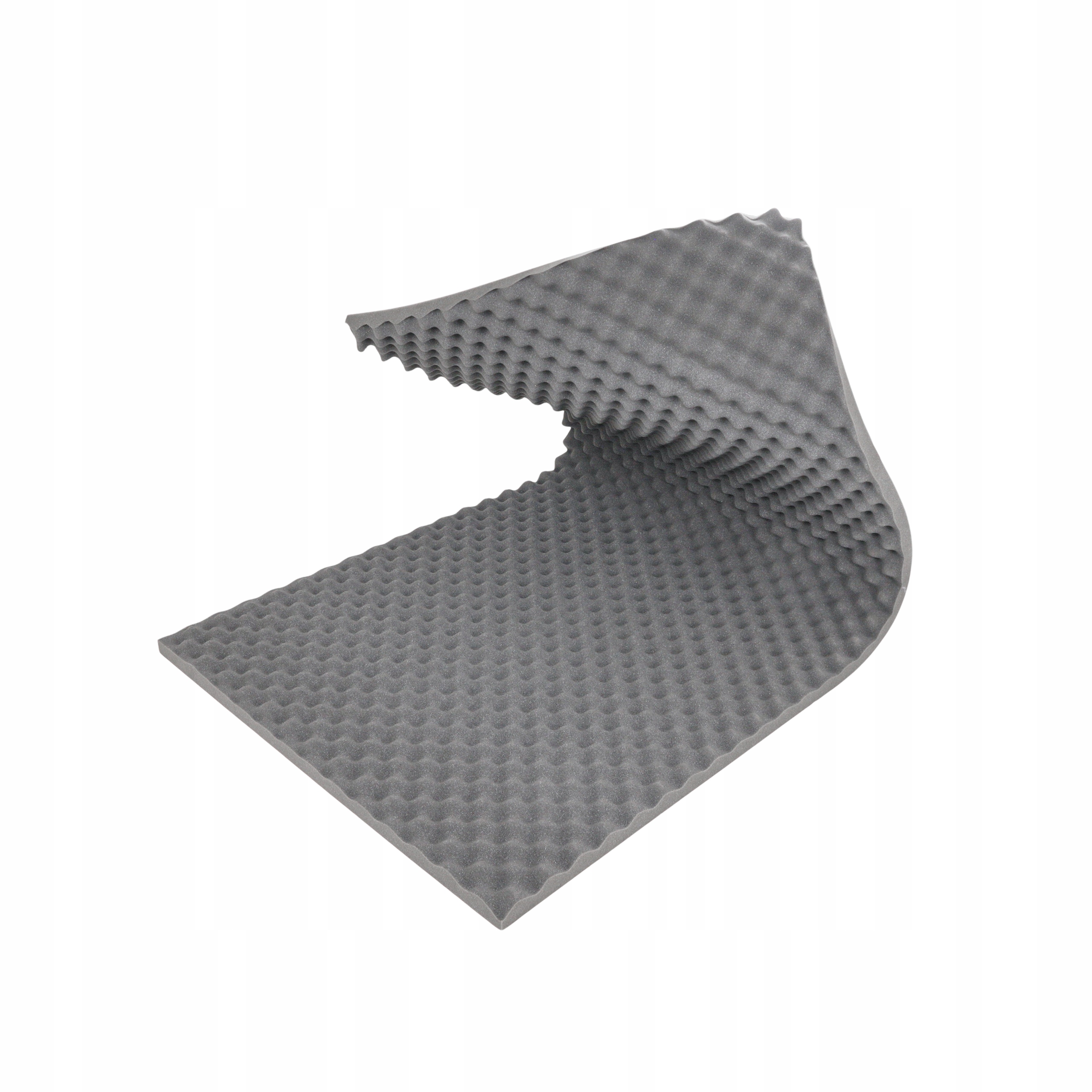 Akustický panel tlumící vafle Bez Lepidla, vlny 100 x 200 5 cm, šedé Bitmat