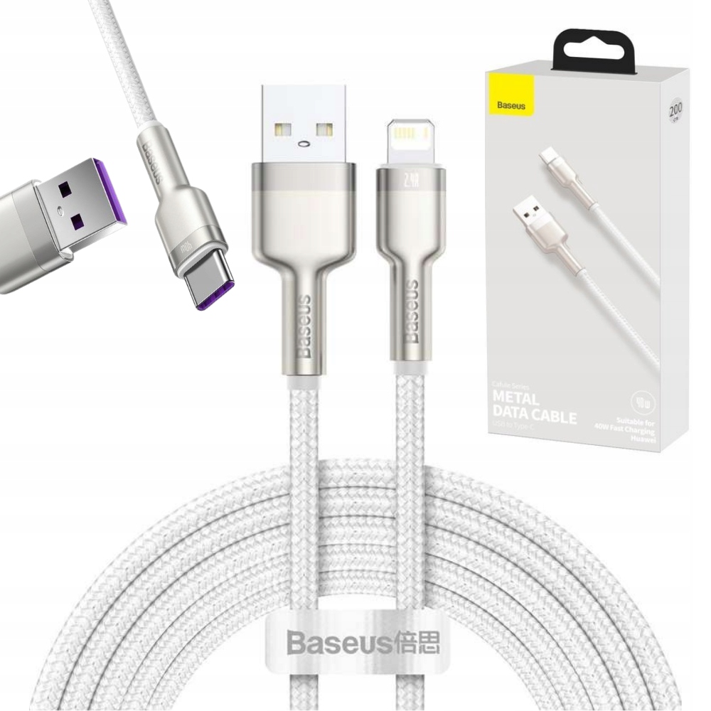 Kabel Baseus Cafule 40W 2m 5A CATJK-B02