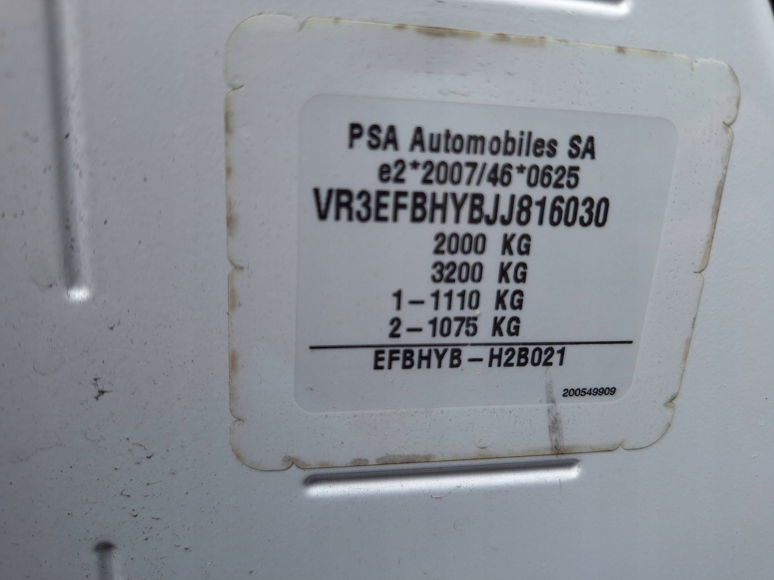 Combo E ProAce City Partner Berlingo 3 III 4 IV 2018- light rear part left