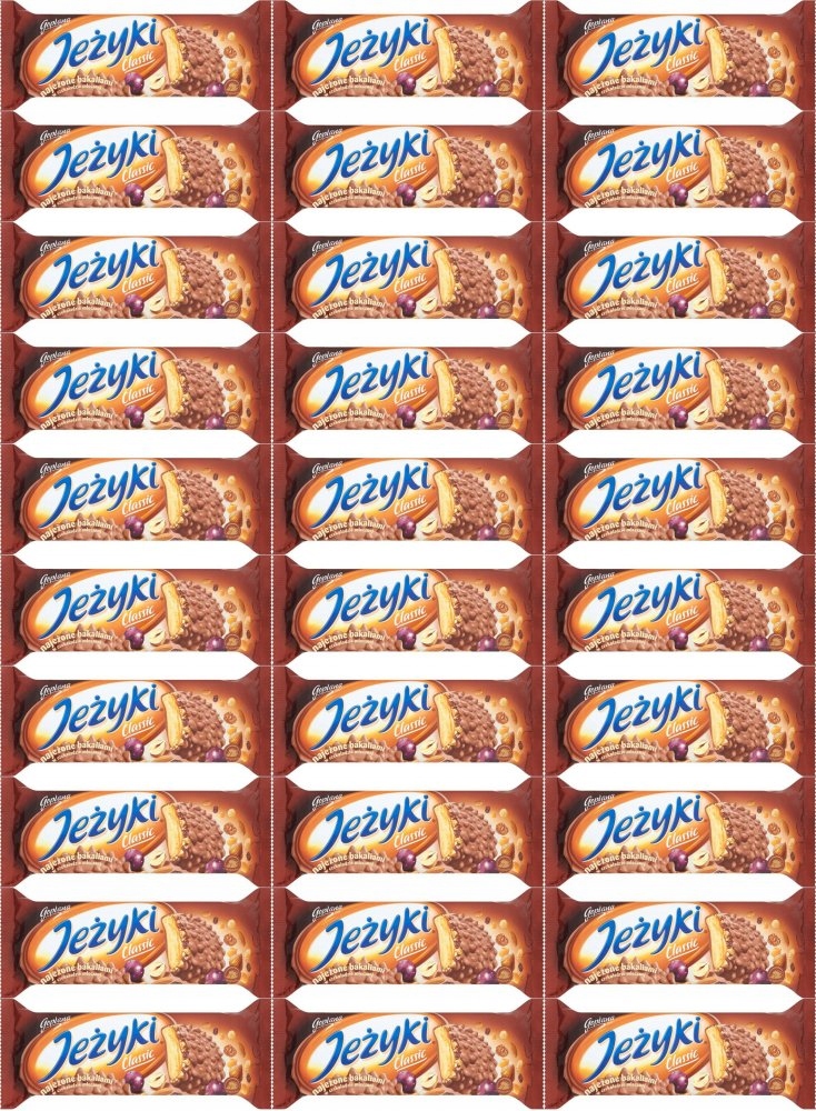 Jeżyki Classic ciastka w czekoladzie mlecznej 140g x40