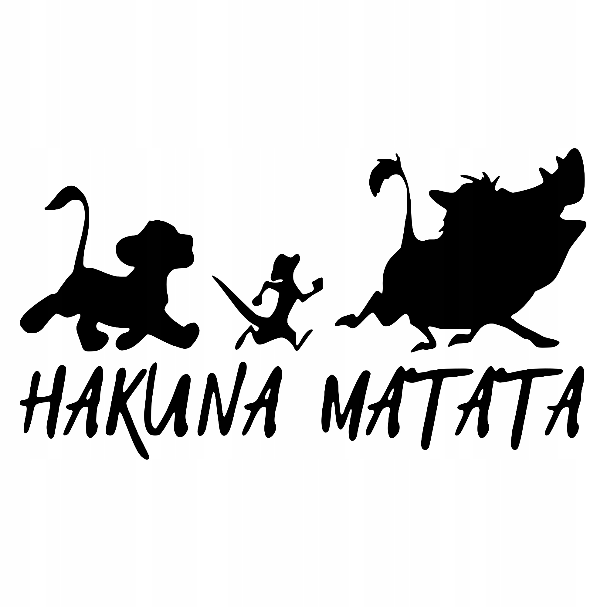 

Naklejka na samochód Hakuna Matata śmieszne afryka
