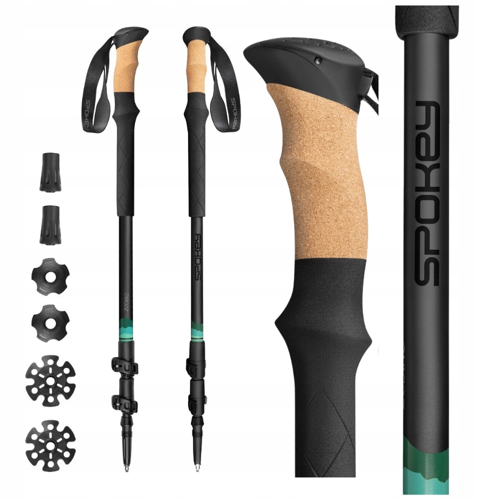 Turistické trekingové hole pro nordic walking 105-135 cm Spokey