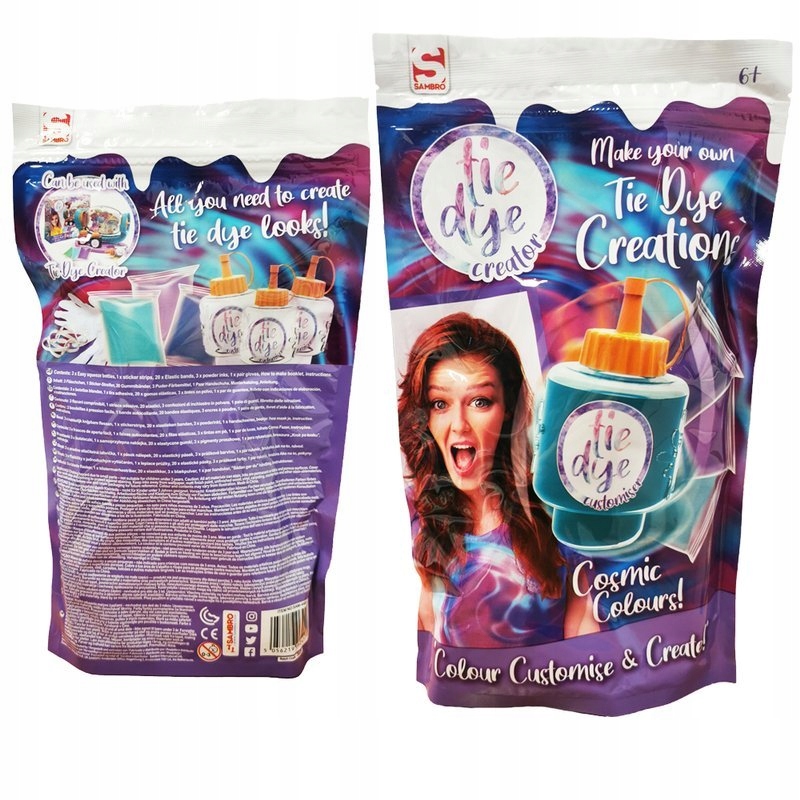 

Sambro Tie Dye Zestaw Barwniki Do Farbowania Ubrań