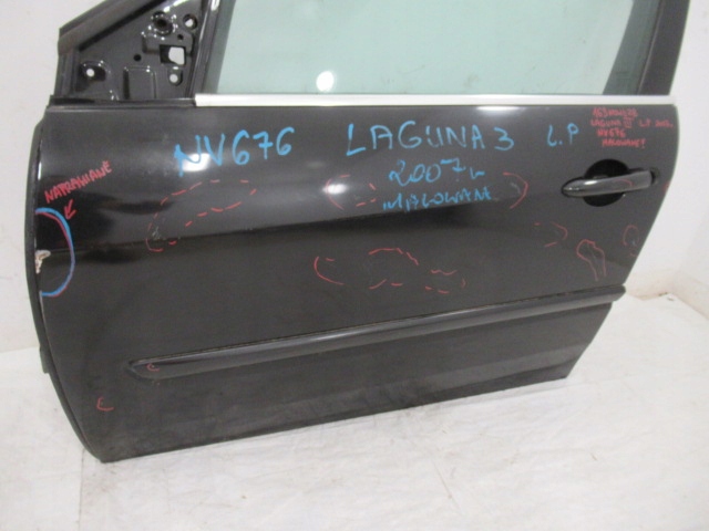 RENAULT LAGUNA III DRZWI LEWE PRZEDNIE NV676 Strona zabudowy przód - lewa