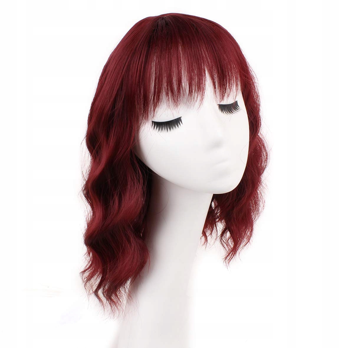 Krátká Paruka Pro Ženy S Barvou Červeného Vína
