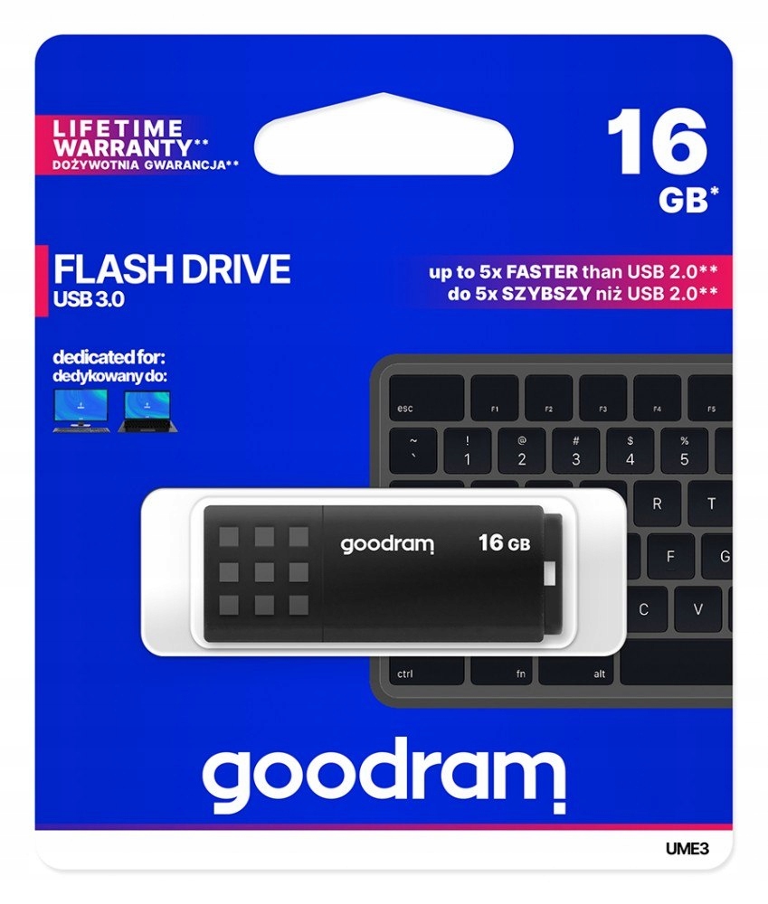 Goodram Pendrive UME3 16GB Usb 3.0 Czarny