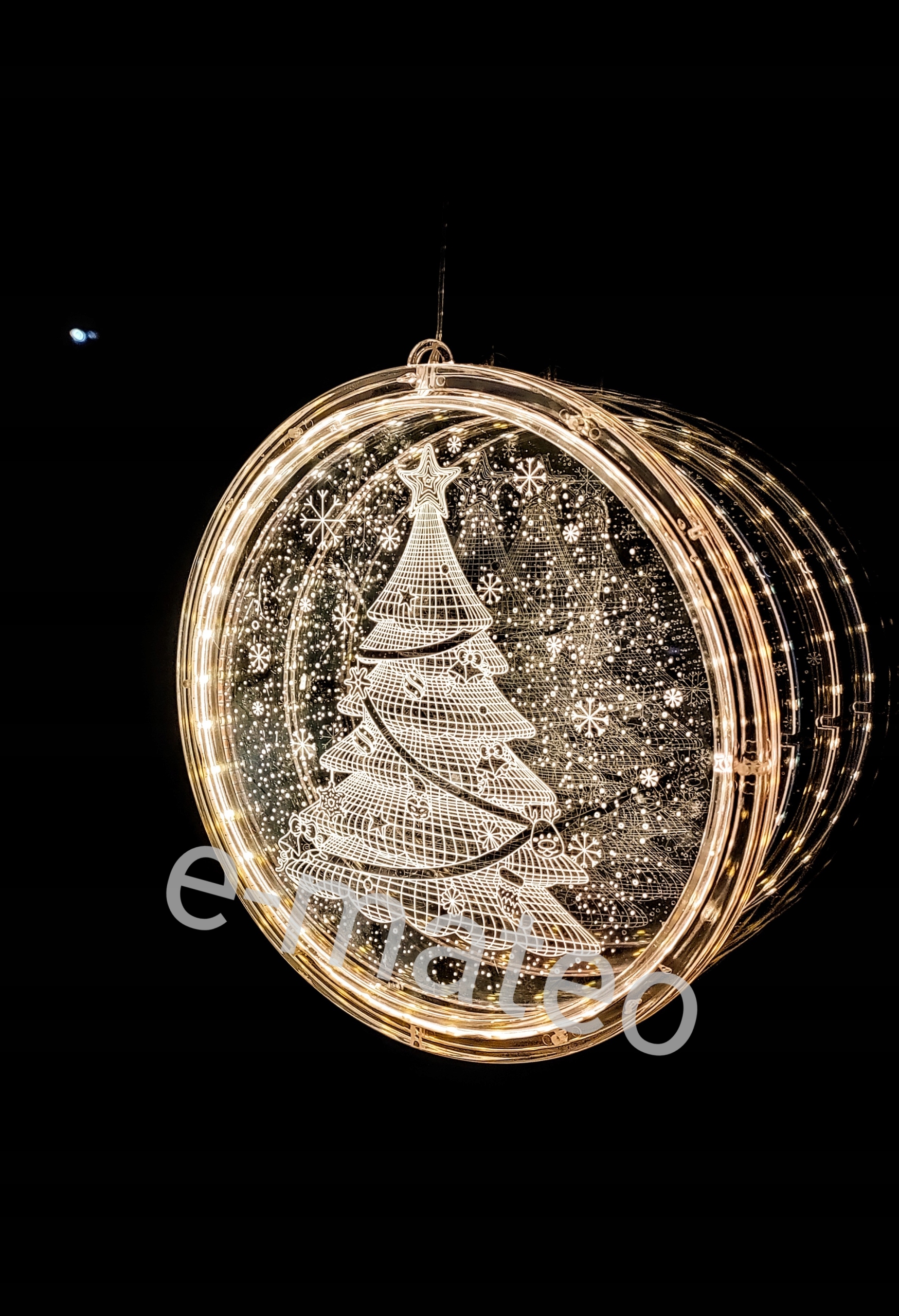 WITRAŻ W OKNO 3D LED NA BATERIE OZDOBA ŚWIĄTECZNA Rodzaj witraż