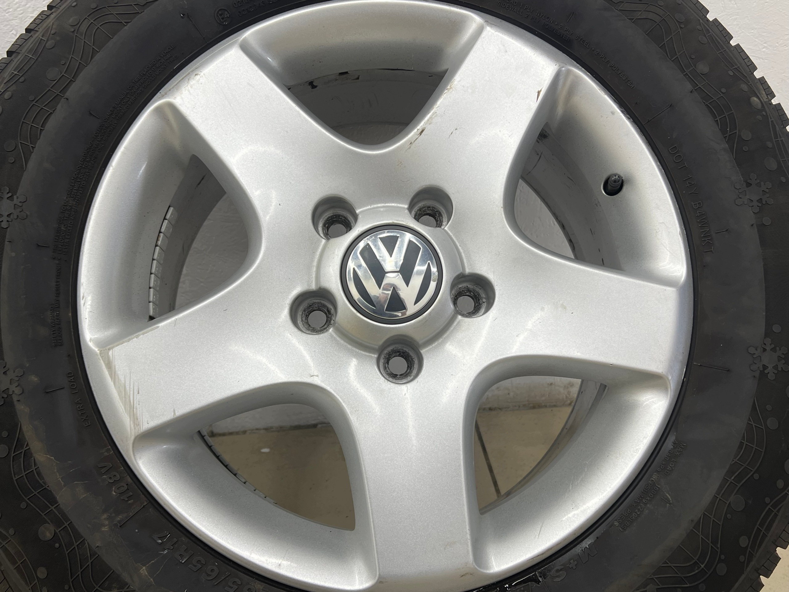 VW TOUAREG felgen reifen räder 17 cali + reifen winter 2025R 7.5MM 7L6601025B 7.5J ET55