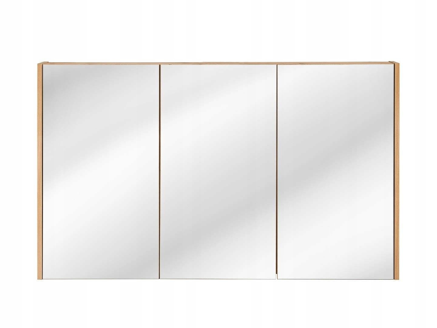 SZAFKA ŁAZIENKOWA MADERA 120CM Z LUSTREM DĄB Typ stojące