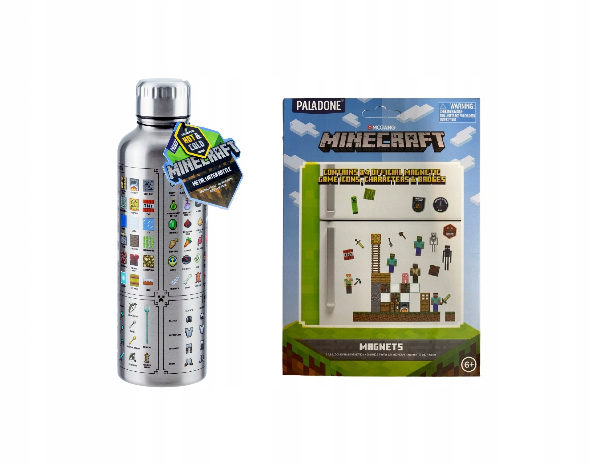 

Minecraft Zestaw Butelka Bidon Na Wode Magnesy
