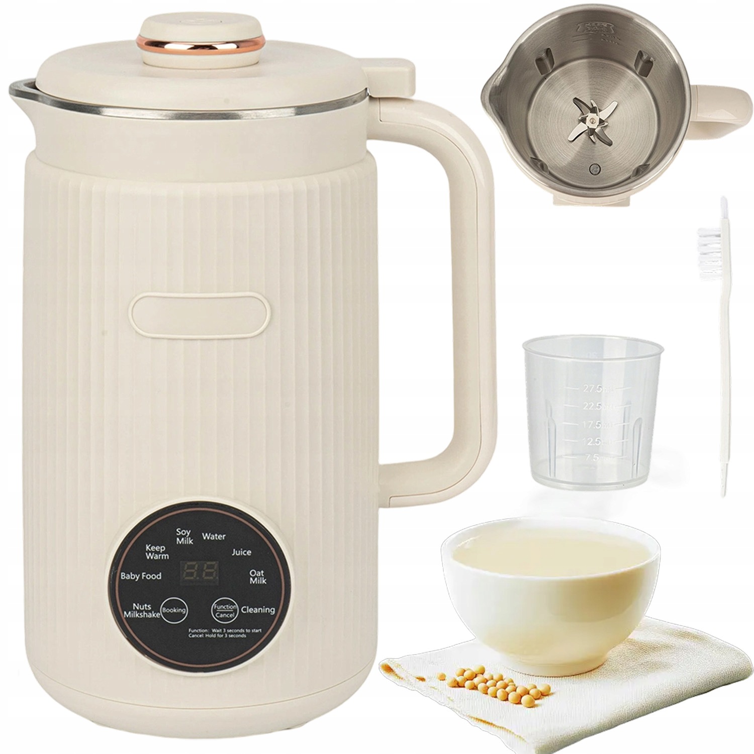 Multifunkční Stroj 1200 ML Na Rostlinné Mléko 800 W, 8 Programů S Časovačem