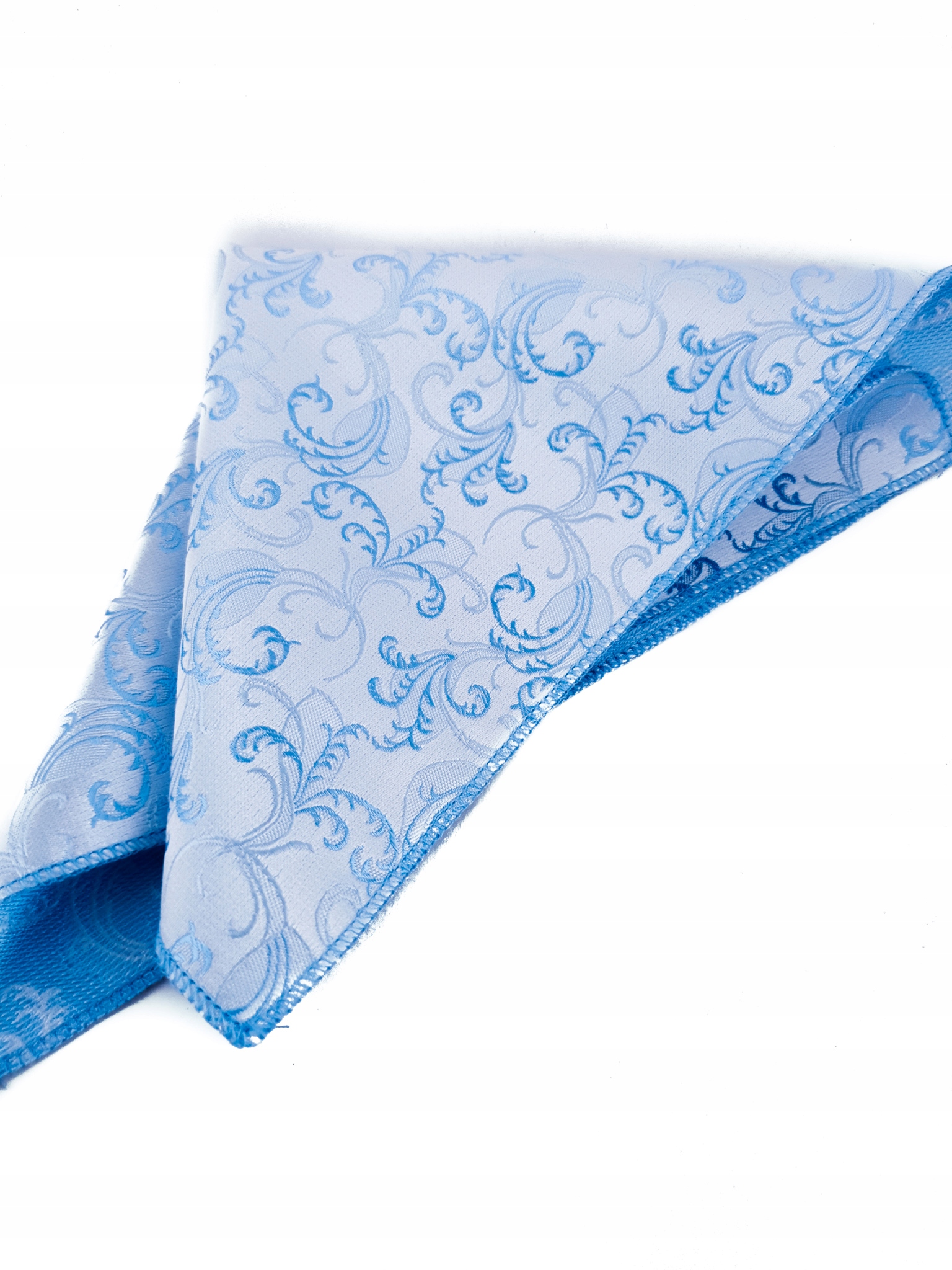 BŁĘKITNA NIEBIESKA KWIATOWA POSZETKA CHUSTECZKA Marka inna