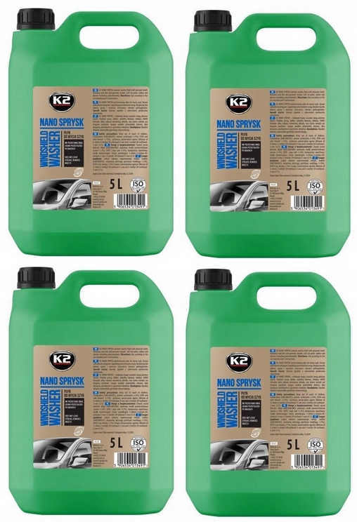 

K2 Nano Sprysk Płyn Do Spryskiwaczy Letni 4x5L 20L