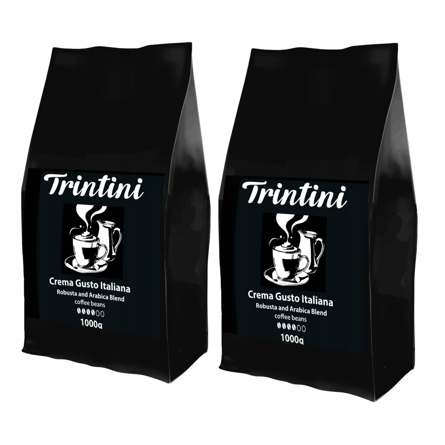 Levně 2x Káva v zrnech 1 kg Fg Kaffee Trintini Crema e Gusto pražená Robusta