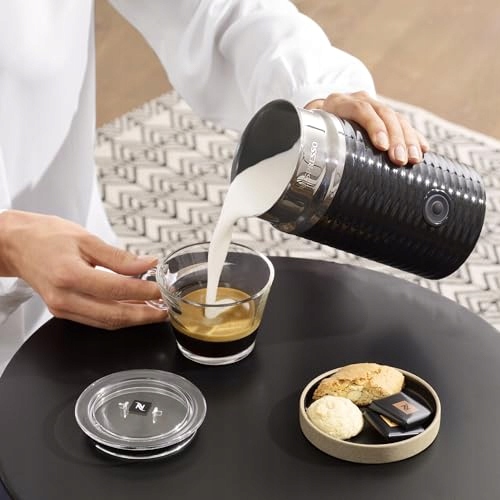 NESPRESSO Aeroccino 3 Elektryczny Spieniacz Do Mleka 120ml Czarny — miniatura 5