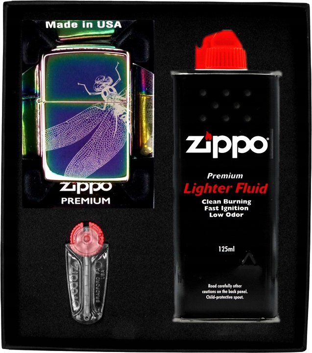Sada Zippo Zapalovač Dragonfly Design Dárková No1