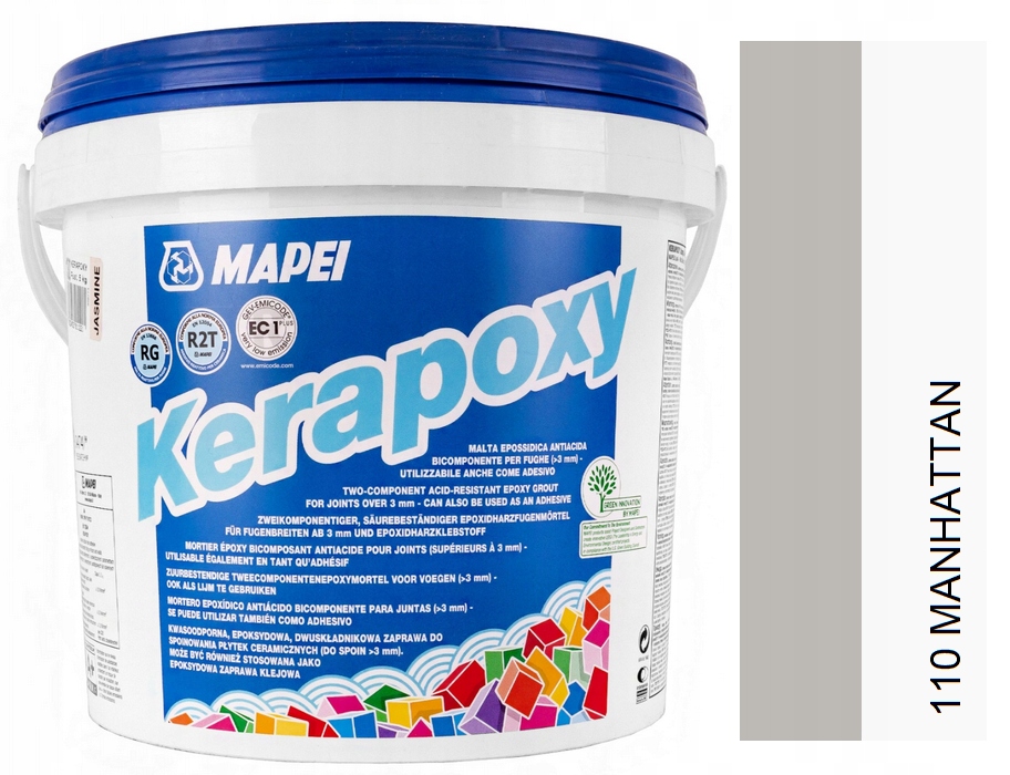 Mapei fuga Epoksydowa Kerapoxy 110 5kg do klejenia płytek Manhattan